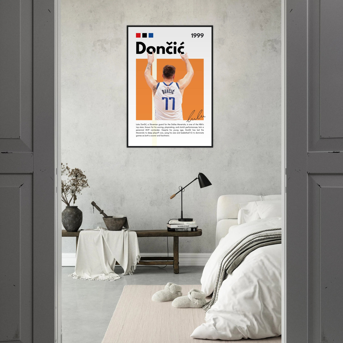 Luka Dončić El Matador Mavericks Framed Poster Vibrantwalls