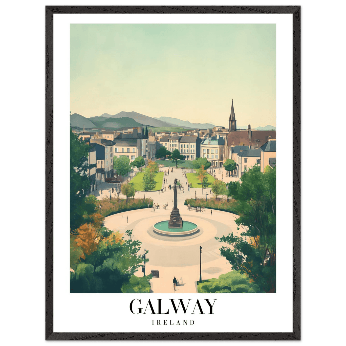 Galway Ireland Framed Poster – Vintage Travel Wall Art with Rustic Charm & Your Choice of Frame - Vibrantwalls