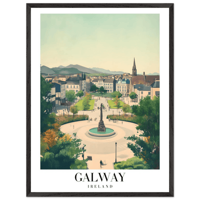 Galway Ireland Framed Poster – Vintage Travel Wall Art with Rustic Charm & Your Choice of Frame - Vibrantwalls