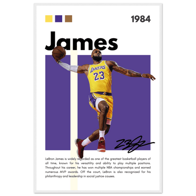 LeBron James Lakers Championship Vintage Art Print - Vibrantwalls