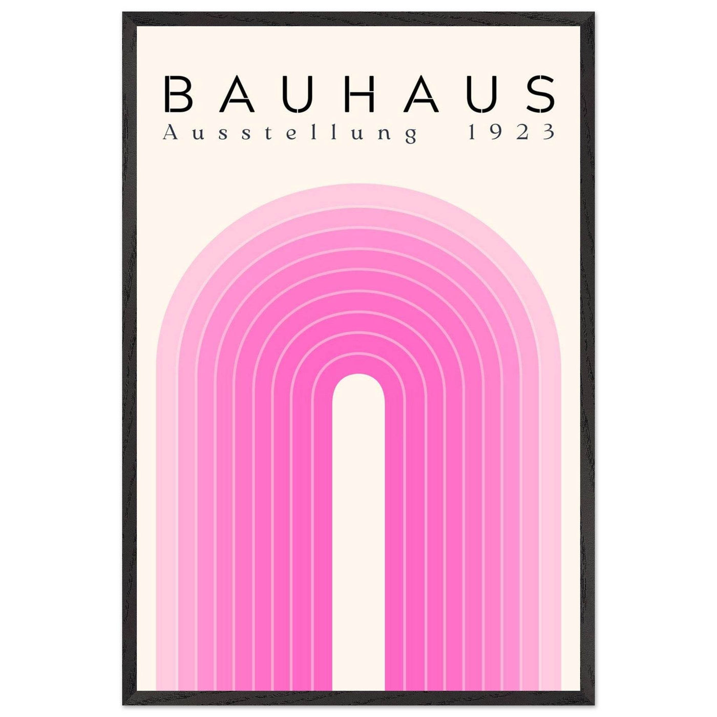 Bauhaus Pink Gradient Arch - Vibrantwalls
