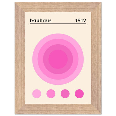 Bauhaus Pink Gradient Circle - Vibrantwalls
