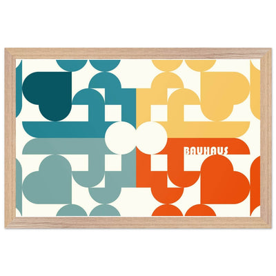 Bauhaus-Style Abstract Geometric Art - Vibrantwalls