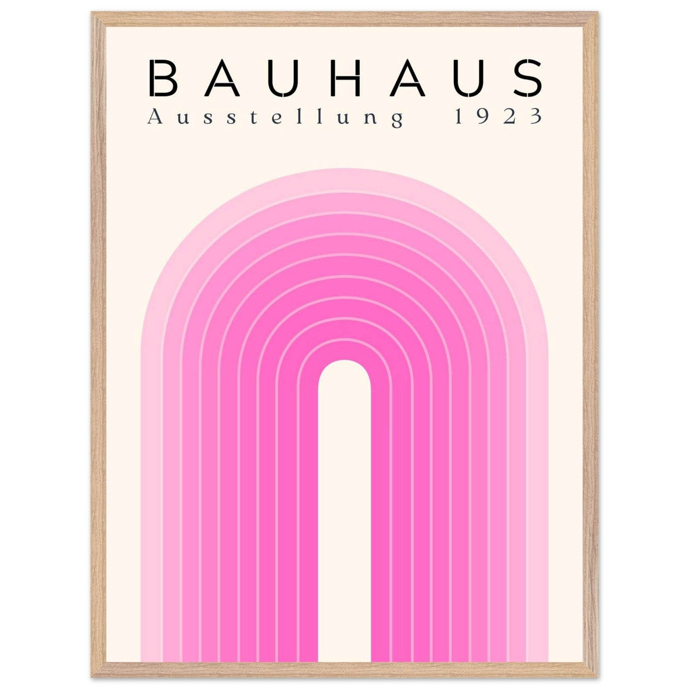 Bauhaus Pink Gradient Arch - Vibrantwalls