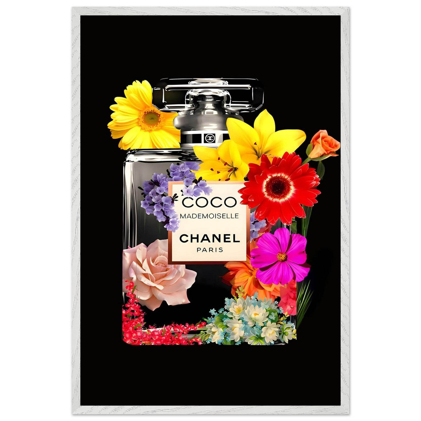 Vibrant Coco Mademoiselle Floral Art Print - Premium Framed Wall Decor in Your Choice of Size & Finish - Vibrantwalls