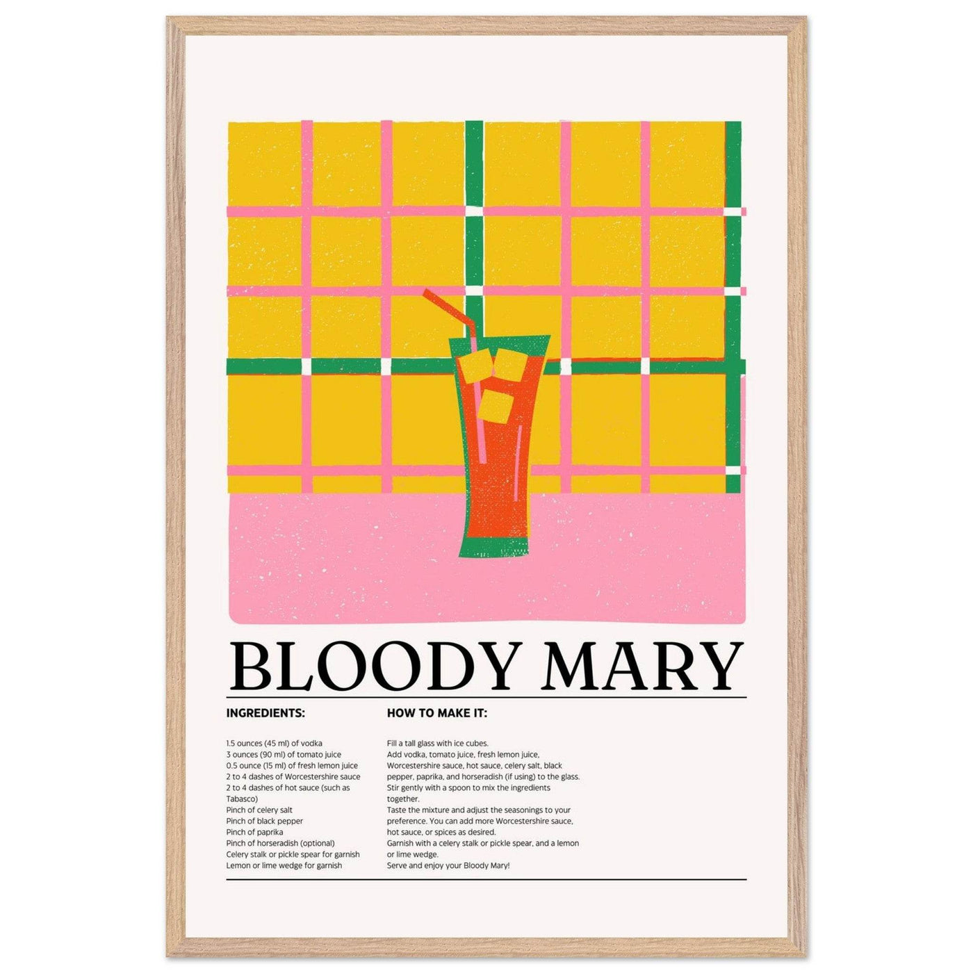 Retro Bloody Mary Cocktail Recipe - Vibrantwalls