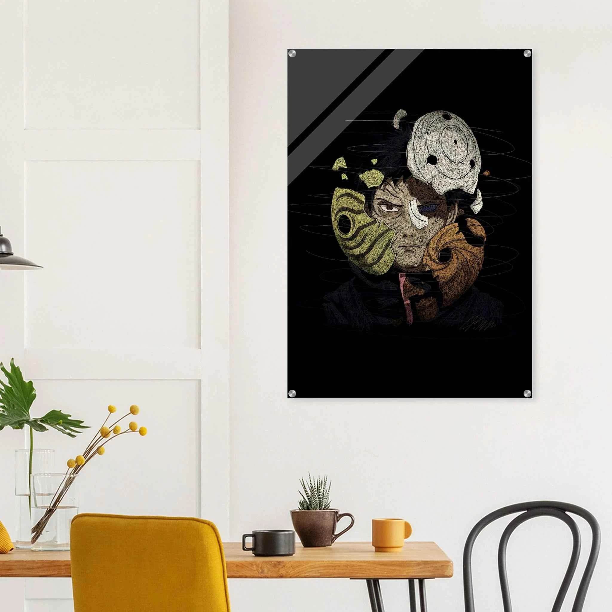 Anime Warrior Acrylic Print – Dynamic, Textured, Modern Wall Art in various sizes - Vibrantwalls