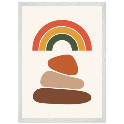 Desert Rainbow & Stone Stack - Vibrantwalls