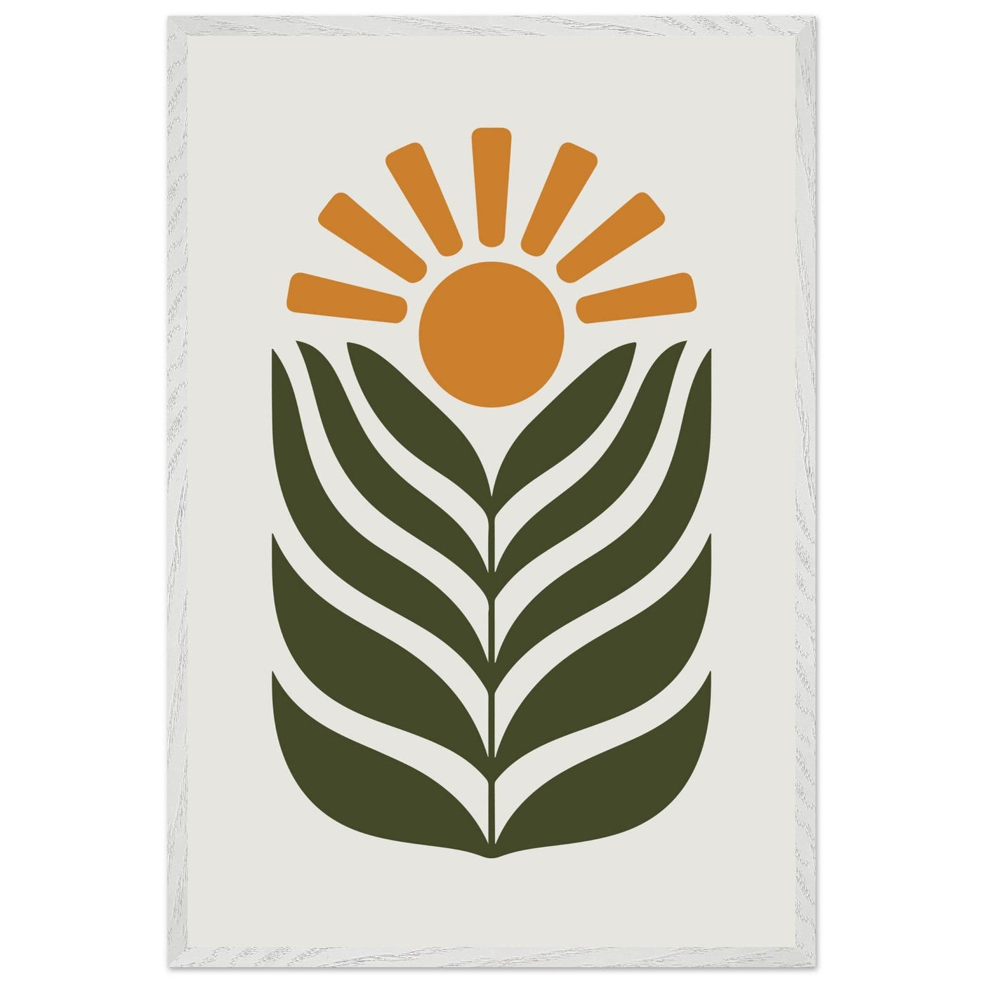 Desert Sun & Plant - Vibrantwalls