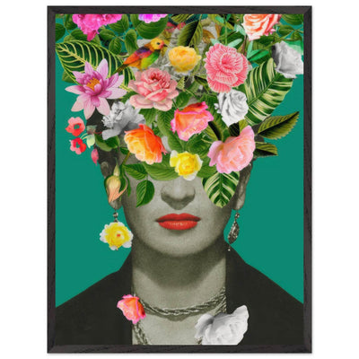 Floral Frida Artwork - Vibrant and Inspiring Home Decor - Vibrantwalls