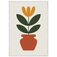 Abstract Potted Floral Art - Vibrantwalls