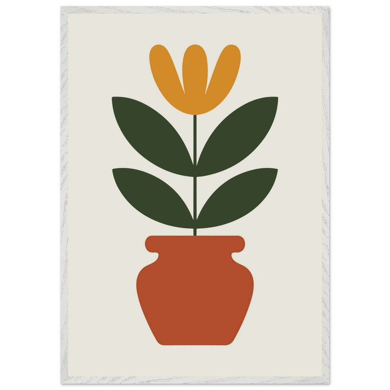 Abstract Potted Floral Art - Vibrantwalls