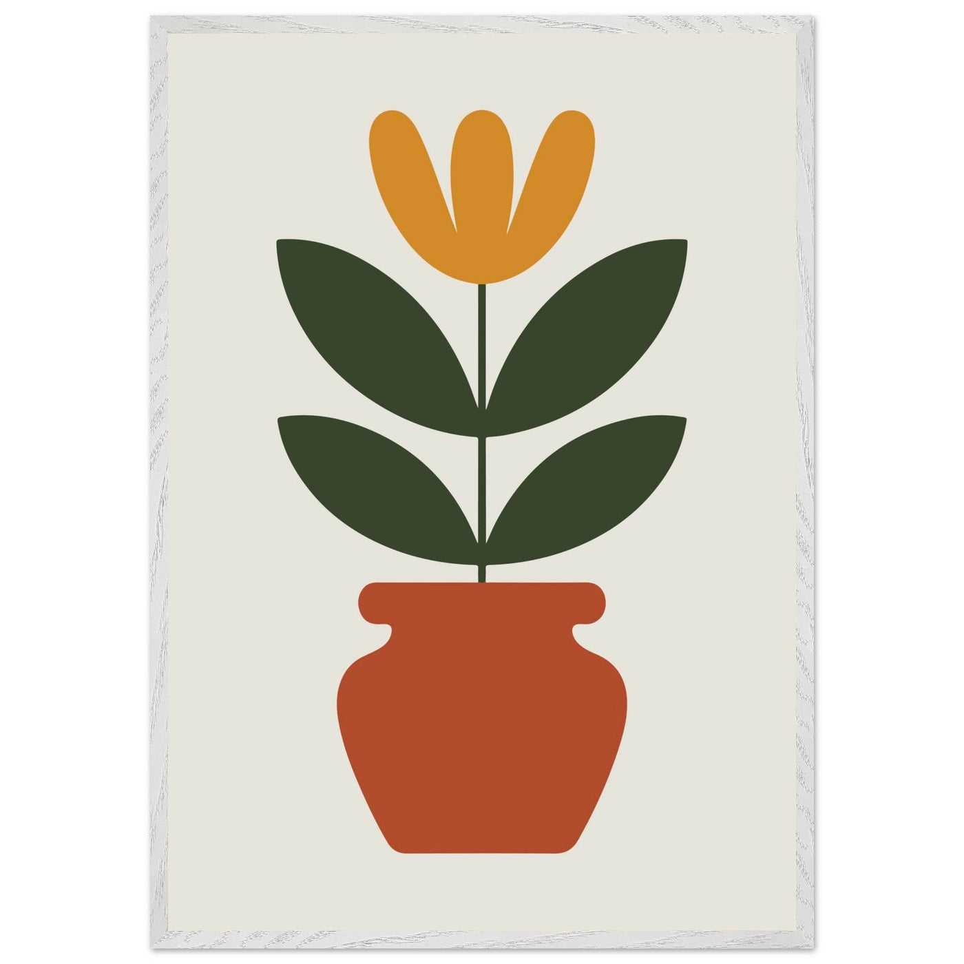 Abstract Potted Floral Art - Vibrantwalls