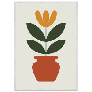 Abstract Potted Floral Art - Vibrantwalls