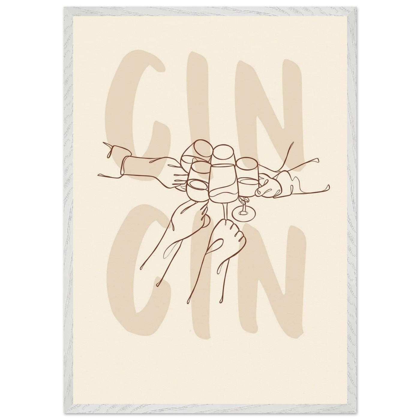 Framed Gin Quote Artwork for Gin Lovers - Perfect Decor for Home or Bar - Vibrantwalls