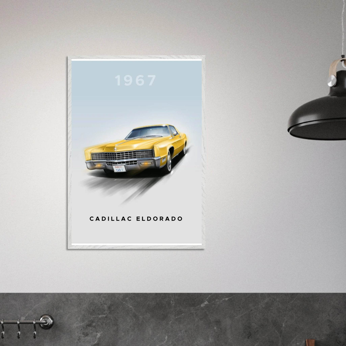1967 Cadillac Eldorado - Iconic American Luxury Framed Poster | Premium Wall Art, Ready-to-Hang in Your Style - Vibrantwalls