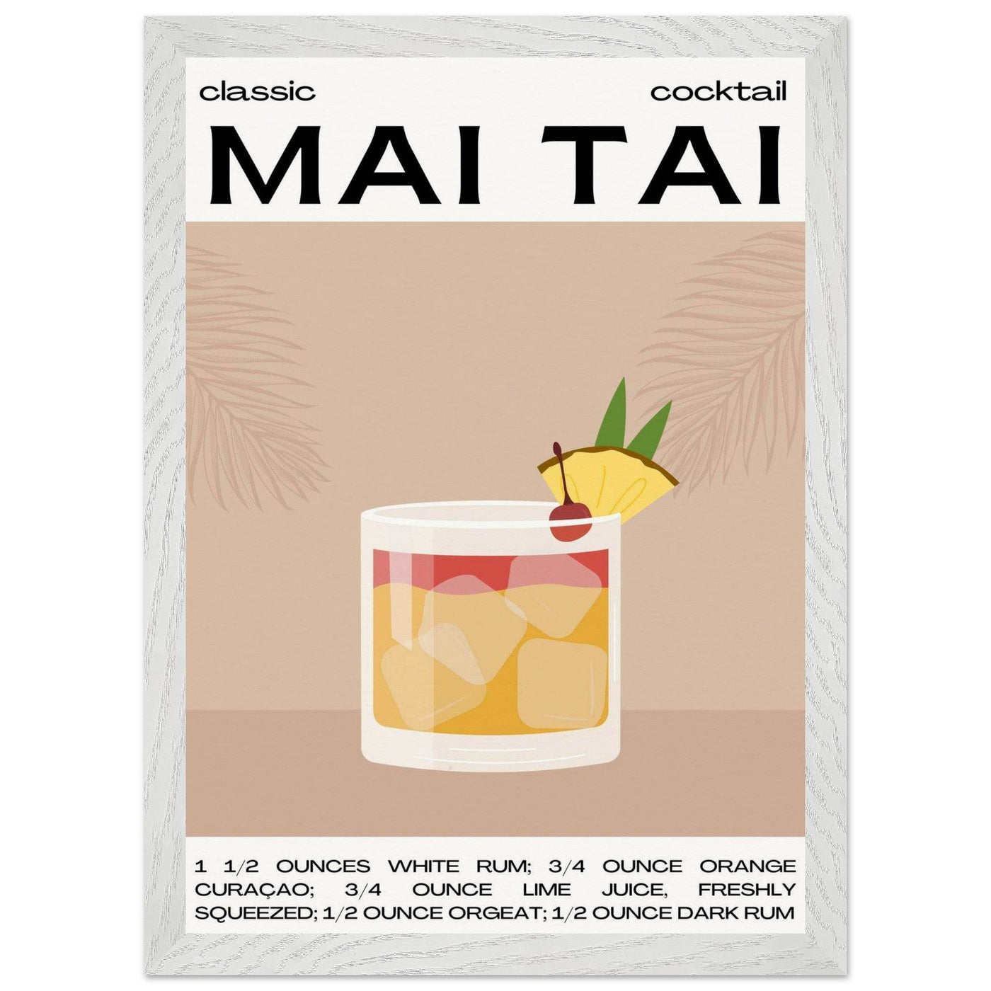 Mai Tai Cocktail - Vibrantwalls