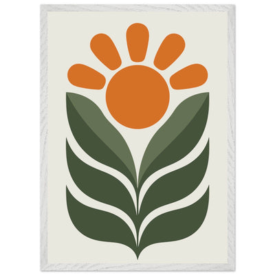 Boho Sun & Leaves Art - Vibrantwalls