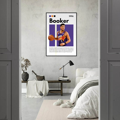 Devin Booker Phoenix Suns Modern Art Print - Vibrantwalls