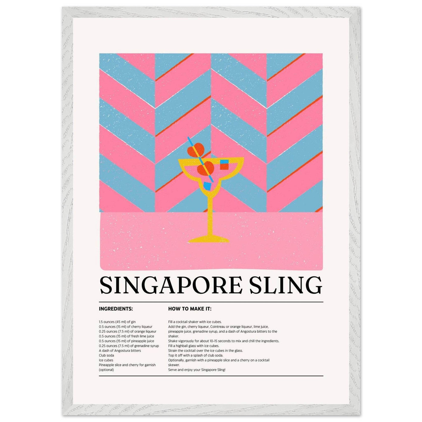 Singapore Sling Cocktail Recipe - Vibrantwalls