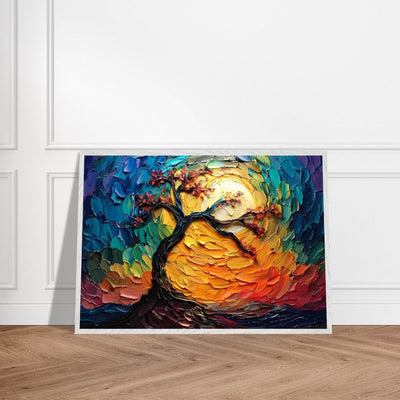 Impasto Tree of Life Poster - Vibrantwalls