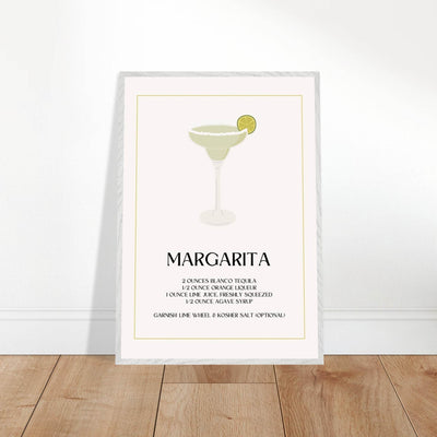 Margarita Cocktail Recipe Tequila Lime Salt Rim - Vibrantwalls