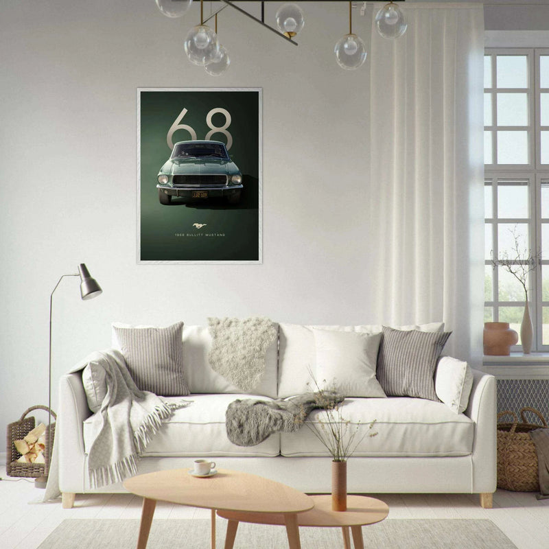 Bullitt Mustang GT 1968 Wall Art - Vibrantwalls