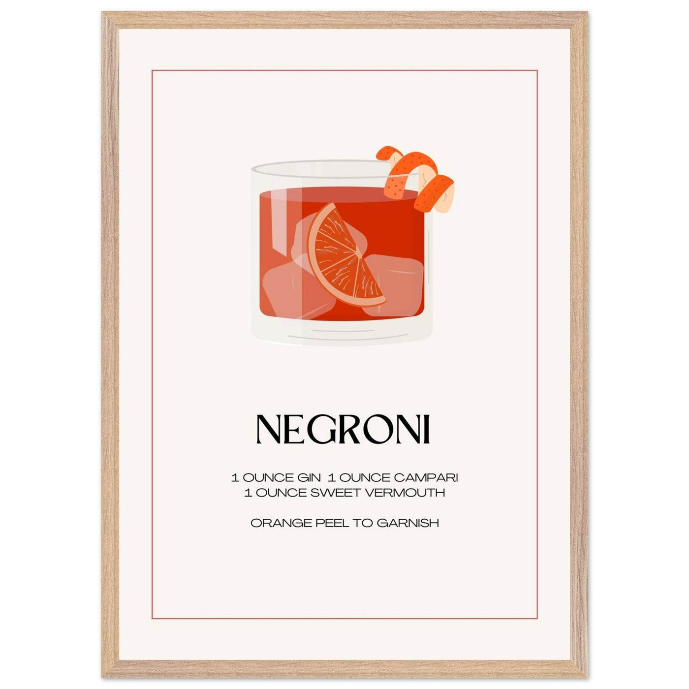 Negroni Cocktail Recipe - Vibrantwalls