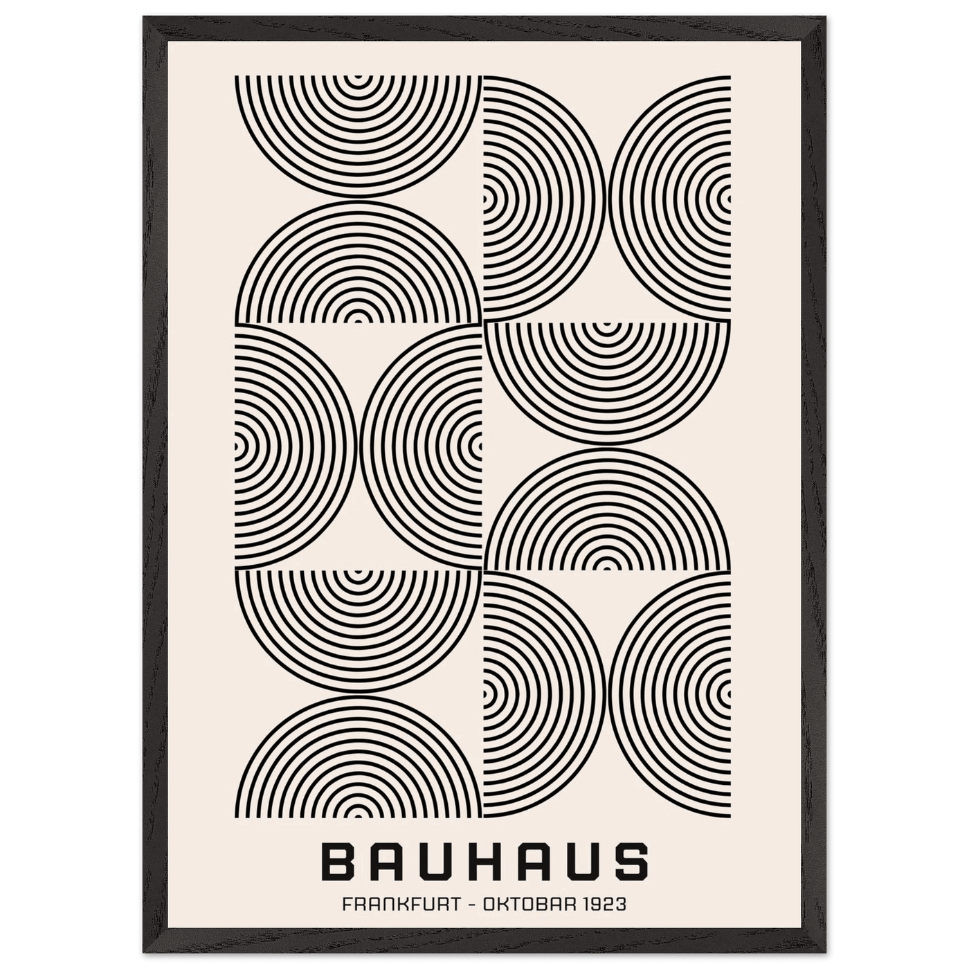 Bauhaus Black & Beige - Vibrantwalls