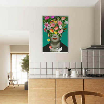 Floral Frida Artwork - Vibrant and Inspiring Home Decor - Vibrantwalls