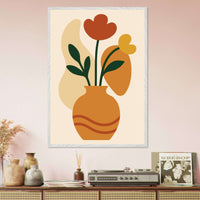 Abstract Floral Vase - Vibrantwalls
