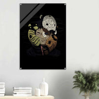 Anime Warrior Acrylic Print – Dynamic, Textured, Modern Wall Art in various sizes - Vibrantwalls