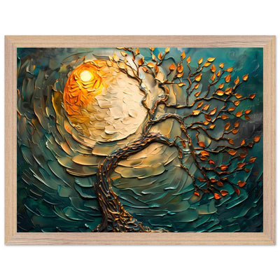 Golden Sunset Emerald Tree of Life Jewelry - Vibrantwalls