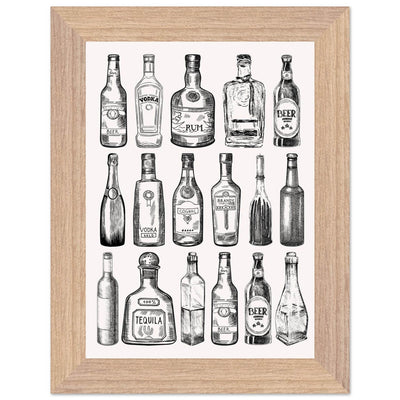 Gin Tonic Cocktail Recipe Classic Bar Print - Vibrantwalls