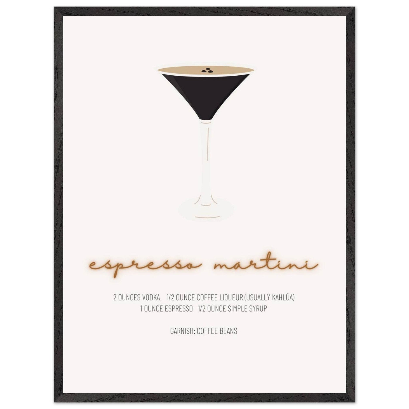 Espresso Martini Cocktail Recipe - Vibrantwalls