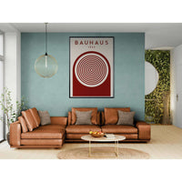Bauhaus Ausstellung 1923 Concentric Circle Wall Art - Vibrantwalls