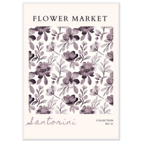 Santorini Flower Market Wall Art - Vibrantwalls