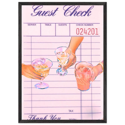 Retro Bar Tab Cocktail Recipe - Vibrantwalls