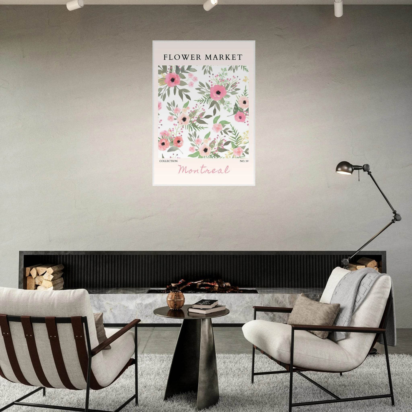 Flower Market Collection: Montreal – Whimsical Floral Art Prints | Ready-to-Hang Framed Posters - Vibrantwalls