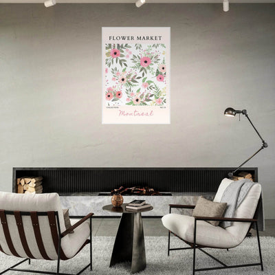 Flower Market Collection: Montreal – Whimsical Floral Art Prints | Ready-to-Hang Framed Posters - Vibrantwalls