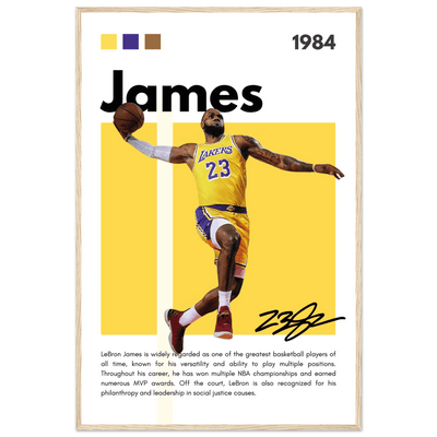 LeBron James King James Lakers Art Print - Vibrantwalls