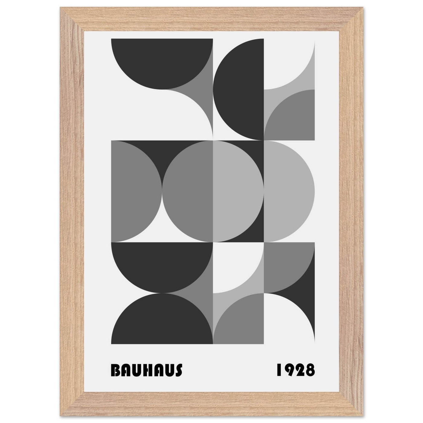 Bauhaus 1928 - Geometric Monochrome - Vibrantwalls