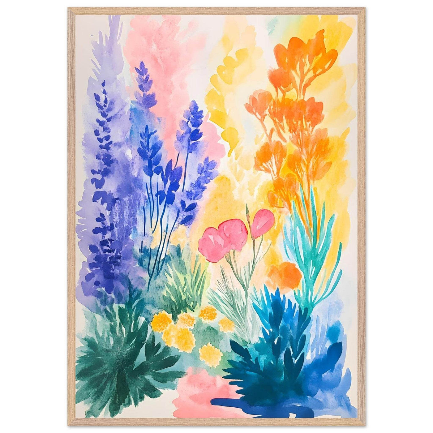 Abstract Floral Garden Matisse - Vibrantwalls