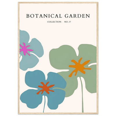 Abstract Botanical Garden Framed Posters – Vibrant Floral Art Prints in Your Choice of Frame & Size | Ready-to-Hang - Vibrantwalls