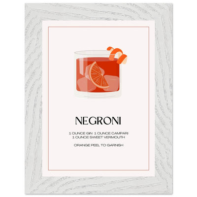 Negroni Cocktail Recipe - Vibrantwalls