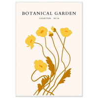 Botanical Garden Golden Poppies Wall Art - Vibrantwalls