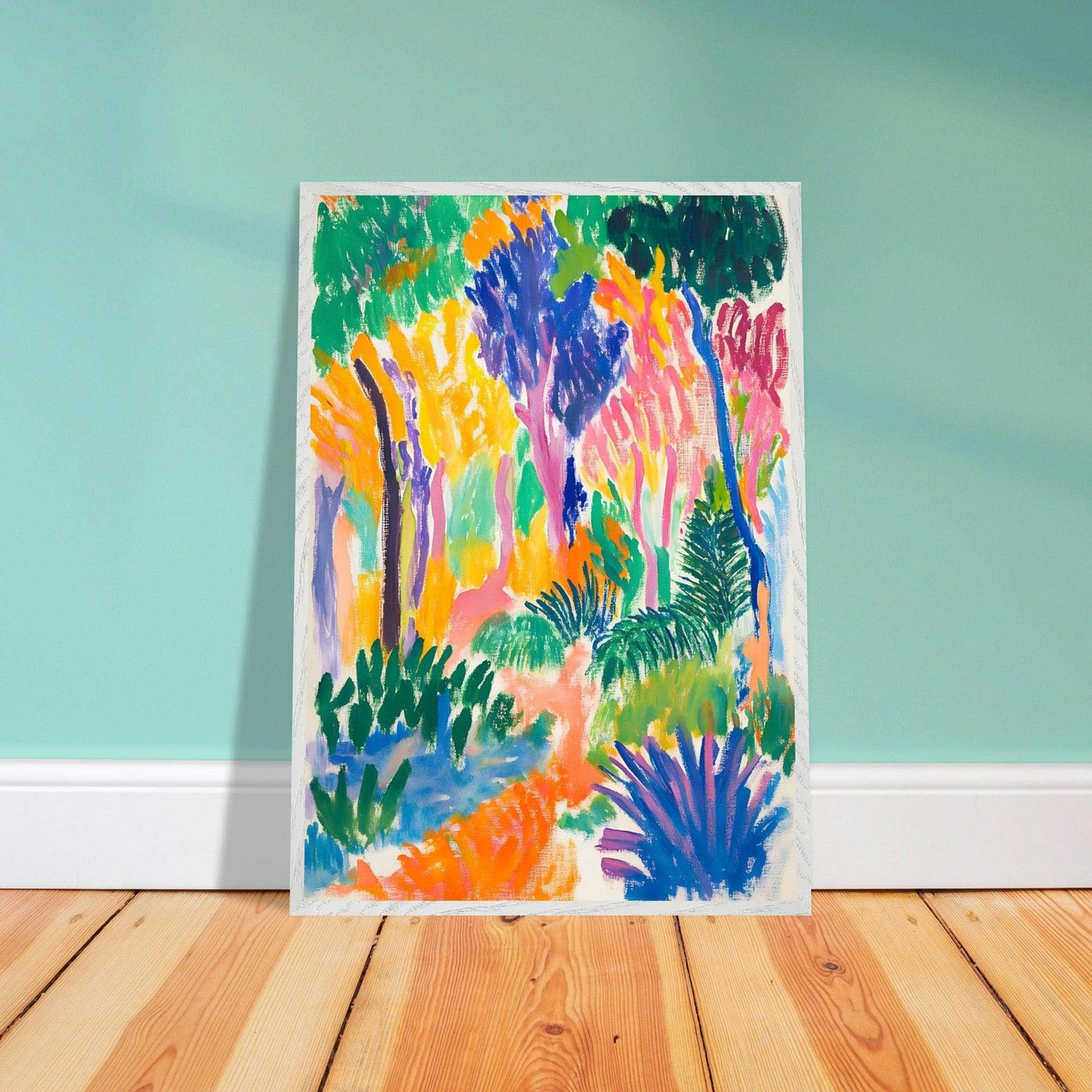Abstract Foliage Art - Modern Wall Decor for Your Home - Vibrantwalls