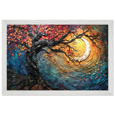 Impasto Style Autumn Tree of Life Poster - Vibrantwalls