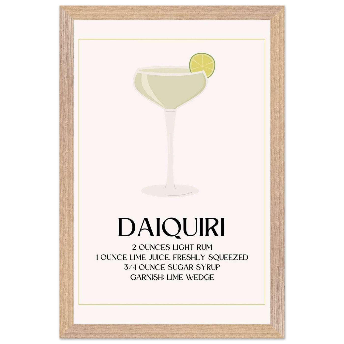 Classic Daiquiri Cocktail Recipe - Vibrantwalls