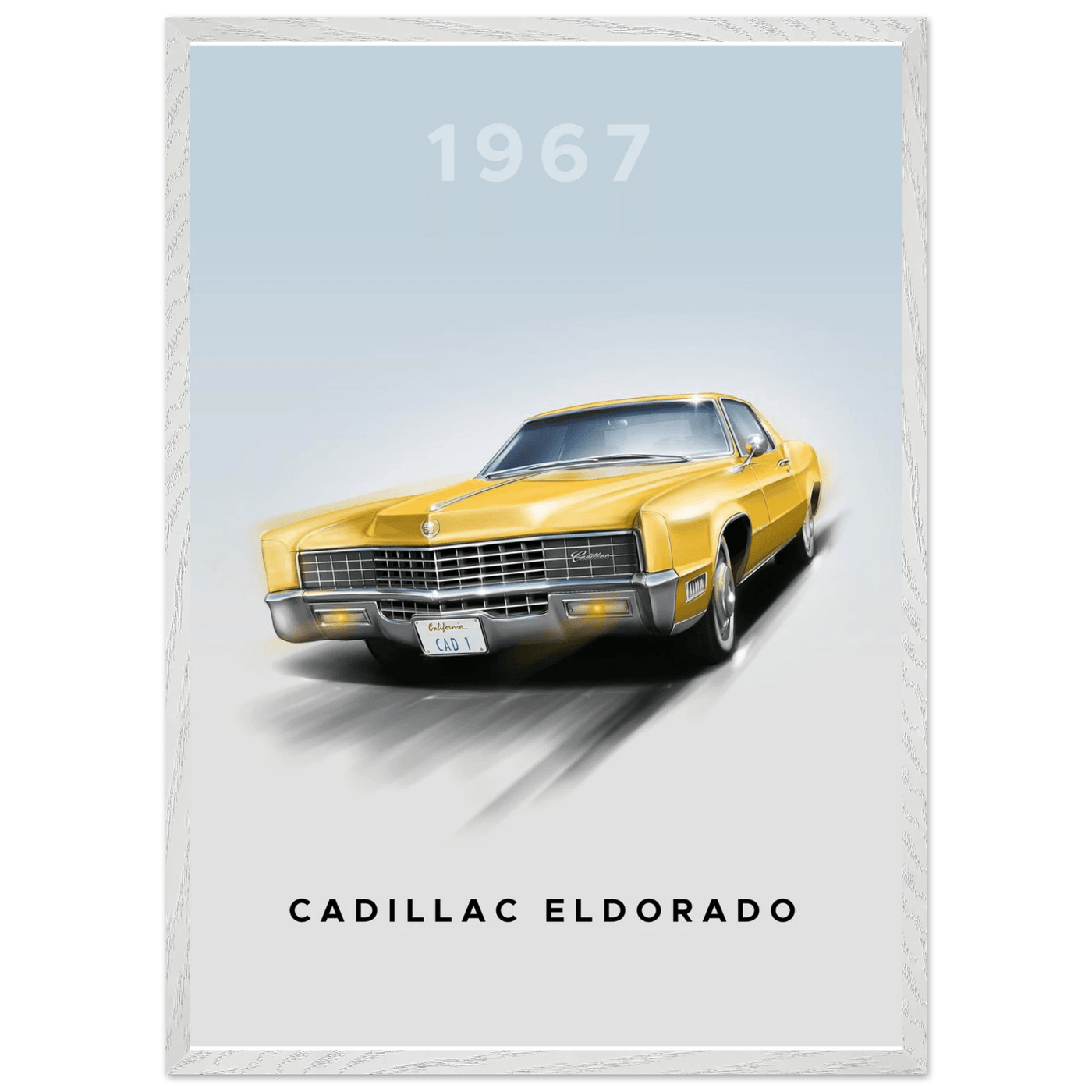 1967 Cadillac Eldorado - Iconic American Luxury Framed Poster | Premium Wall Art, Ready-to-Hang in Your Style - Vibrantwalls